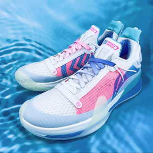 适配李宁闪击7 premium 夏季版白蓝粉冰淇淋蓝粉渐变鸳鸯糖果鞋带