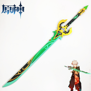 原神磐岩结绿枫原万叶单手剑cos服道具五星武器神里绫华
