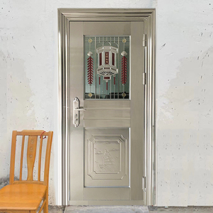 不锈钢门单门 304防盗门大门双开门定制子母单扇门阳台门家用房门