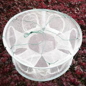 鱼网地篓大鱼圆形虾笼捉鱼鱼网地网笼抓鱼特大折叠花篮捕鱼笼鱼料
