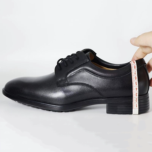 公发皮鞋男职业装女皮鞋头层牛皮商务正装系带扁头英伦公务员皮鞋