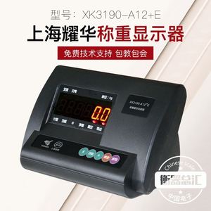上海耀华XK3190-A12+E仪表称重显示器小地磅计重表头电子秤称仪表