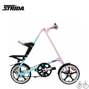 英国 STRiDA 折叠车16寸LT塑钢轮组折叠自行车三角形构造轻便简单