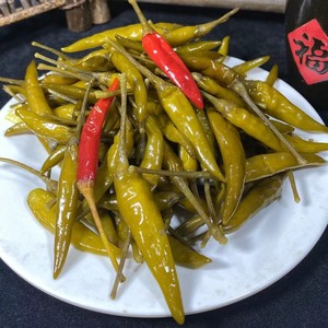 老坛腌辣椒酸甜脆口安徽淮南土特产美食下饭菜小米辣2斤/4斤