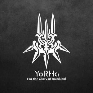 尼尔机械纪元游戏2b小姐姐a2贴纸yorha尤尔哈寄叶部队logo痛车贴