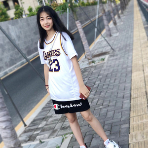 篮球背心女bf风潮嘻哈情侣詹姆斯球衣宽松外穿定制湖人队篮球服男