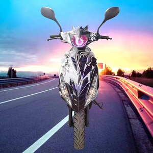 雅马哈鬼火踏板改装摩托车125cc白幽灵燃油车助力车整车国四电喷