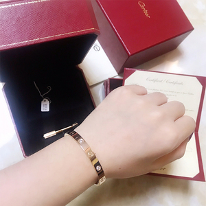 卡地亚款金手镯