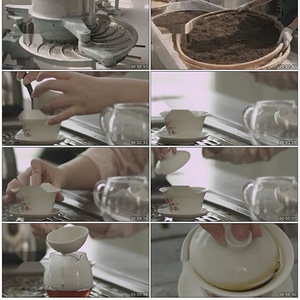 红茶贵州机器传送带生产加工茶茶业茶叶泡茶视频素材