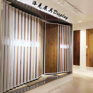 木地板展示架实木地板样品翻页展架墙布艺术漆多功能立式落地式款