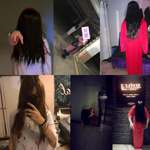 万圣节红衣恐怖白色贞子服装扮鬼套装白衣女鬼笔仙cos女鬼的衣服