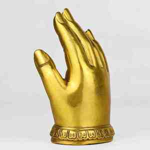 黄铜佛手如来佛掌家居电视柜装饰品玄关禅意桌面摆件办公室工艺品