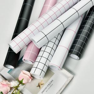 即时贴纸幼儿园环创黑白格子即时贴简约白色防水环创材料墙贴自粘