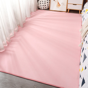 粉色卧室地毯少女心网红ins风大面积地垫公主房服装店拍照背景毯
