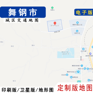 电子版地图2021新舞钢市地图行政交通贴墙定制平顶山卫星地形城区