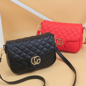 专柜尚古驰正品cucci酷奇包包女包2021新款时尚菱格斜挎包小方包