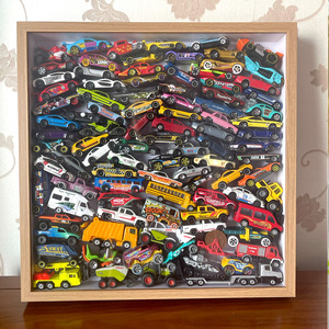 玩具小汽车模型收纳展示中空立体相框diy三顿半咖啡泡泡玛特画框