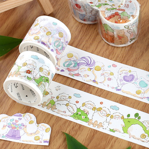 森系可爱萌萌小动物手账diy拼贴打底装饰胶带创意超萌小图案手账素材