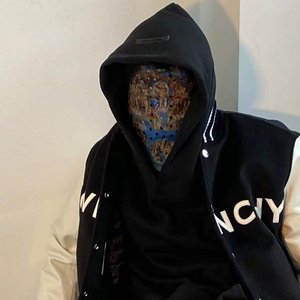 devana侃爷kanye同版美式休闲演出西海岸圆顶头套面面罩装饰帽子