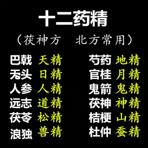 净宅十二精药