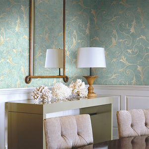 美式无缝墙布欧式复古斑驳客厅全屋壁布卧室巴洛克墙纸背景墙壁纸