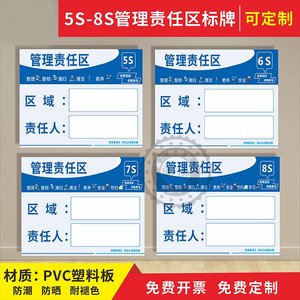 食堂厨房酒店餐厅区域管理标识牌负责人管理工具安全标识标牌全套定制