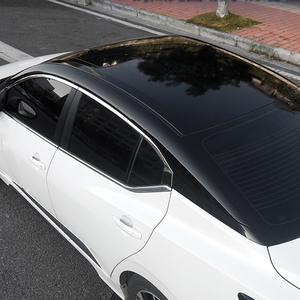 汽车车顶膜黑顶膜悬浮车顶膜亮黑包施工仿全景天窗膜改装汽车贴膜