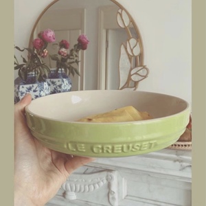 法国 LECREUSET酷彩20cm圆形深盘子餐具套装汤碗餐具汤菜碗面汤碗