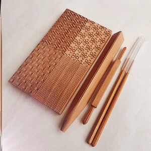 和果子工具全套丸棒三角棒模具四纹板压花筷针唐果子茶果子推棒