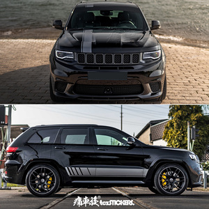 适用于jeep大切诺基车贴拉花 专用车身装饰改装汽车贴纸彩贴贴膜