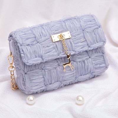 高端音同款编织包春夏自包包织送女友f编织新款毛包包小线夏季奢