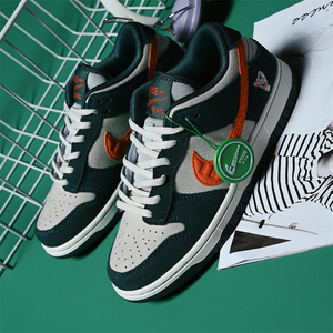 aj男鞋官网正品low休闲板鞋dunk白绿橙女鞋正版aj1低帮潮流莆鞋田