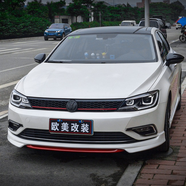 适用15-19款大众凌渡改装大小包围前唇侧裙领航灯后唇gts中网前铲