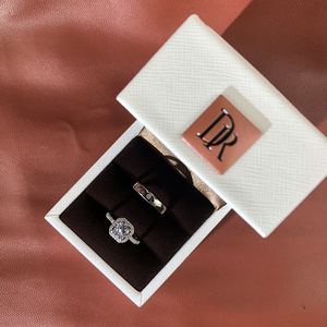 官网ck&dr旗舰店真dr钻戒合金镶嵌莫桑石情侣对戒婚礼仪式用道具