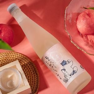 日本原装进口女士低度微醺白桃果酒海琳堂桃太郎桃子利口酒500ml