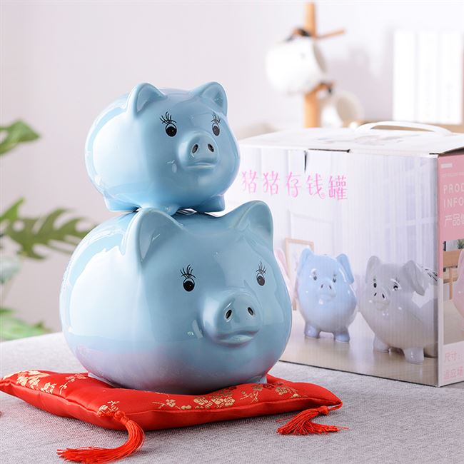 儿童大人存钱罐创意网红男女生可爱猪只进不出储蓄罐不可取大容量