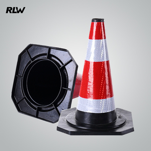 反光橡胶路锥雪糕筒塑料锥形帽桶安全路障伸缩圆锥警示牌柱隔离墩