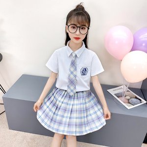 jk制服女童正版儿童闺蜜装10岁12岁全套小学生套装夏幼稚园裙子