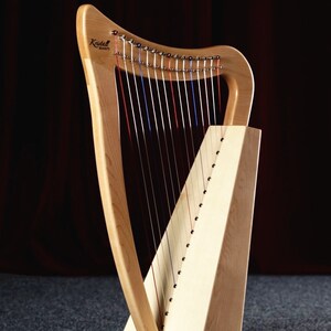 台湾kristall15弦竖琴普及爱尔兰凯尔特竖琴专业乐器,小杏仁同.