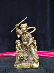 全铜武财神摆件骑虎赵公明佛像执金鞭拿聚宝盆龙虎玄坛真君赵元帅