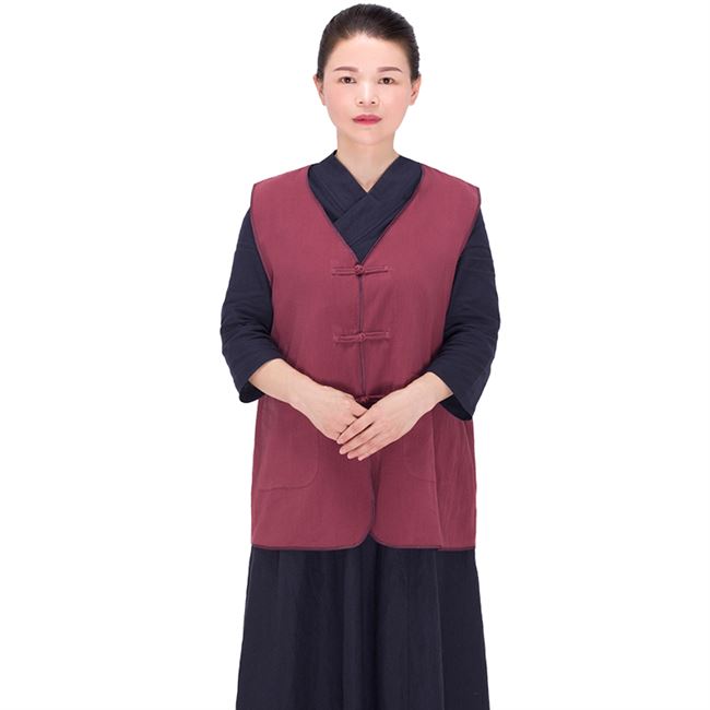 创意志愿者定制团体寺庙义工服居士服寺院马甲背心定制logo服装全