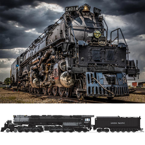 预定 bli n比例联太up大男孩big boy火车模型蒸汽机车数码音烟效