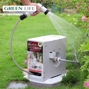 GREENLIFE 自动伸缩水管车收纳架卷管器洗车喷枪庭院花园浇水神器