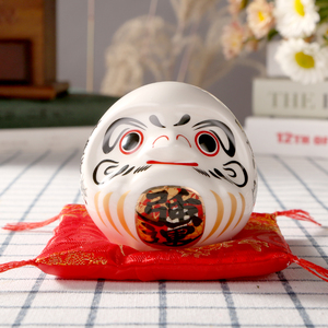 新品车品 阴阳师陶瓷达摩蛋摆件 日式进口m新载通钱罐装饰卡储礼