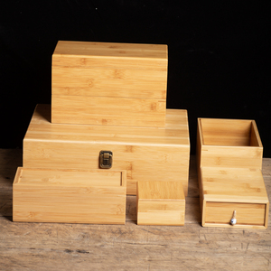 定做翻盖天地盖抽拉无盖木盒长方形实木首饰盒收纳包装盒竹盒定制