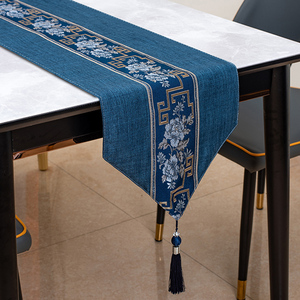 中式桌旗禅意茶席茶台布艺长条茶几桌布条亚麻中国风茶布茶桌布垫