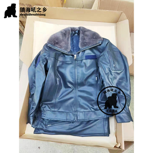 正品02飞行皮衣冬季飞行员男女通用工作山羊皮服02冬飞皮夹克全新
