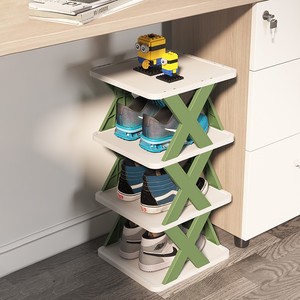 放楼梯上的鞋柜鞋架简易门口家用桌下宿舍多层省空间小型窄鞋架子