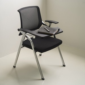 培训椅带写字板可折叠桌板桌椅一体新闻带扶手会议办公室培训椅子