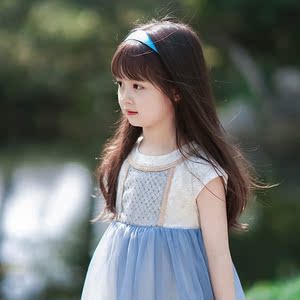 儿童假发女孩头饰长发可爱表演拍照造型摄影假发自然长直发全头套